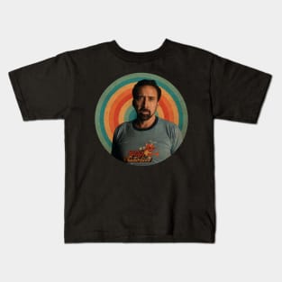 Nicolas Cage Retro Vintage Kids T-Shirt